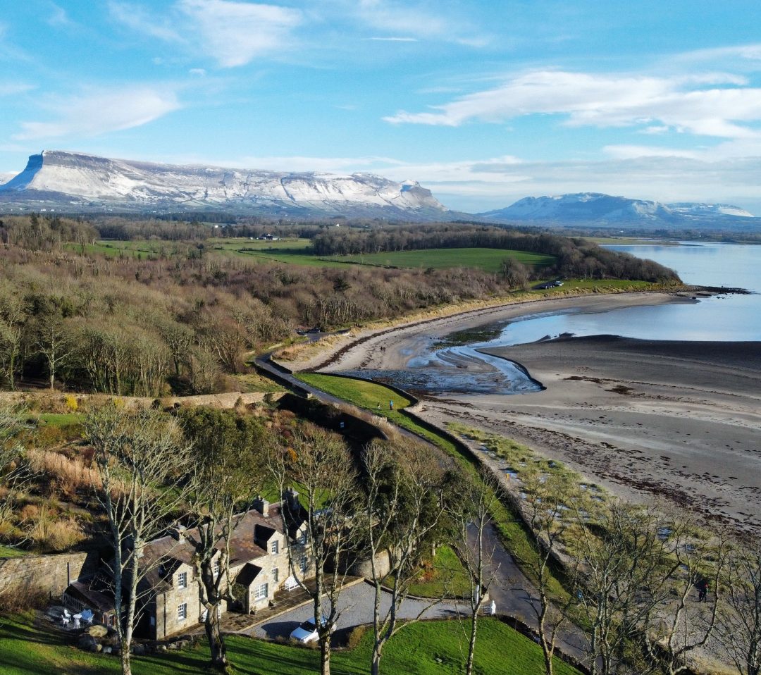 Beach Cottage Setting Ben Bulben Atlantic Ocean Alpine Garden WEBSITE RED 1080x958